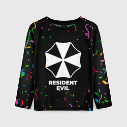 Лонгслив детский Resident Evil конфети, цвет: 3D-принт