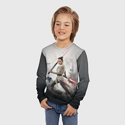 Лонгслив детский Звездные войны - Рей Скайуокер, цвет: 3D-принт — фото 2