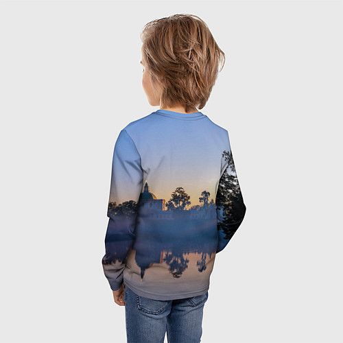 Детский лонгслив Вечер в Ораниенбауме / 3D-принт – фото 4