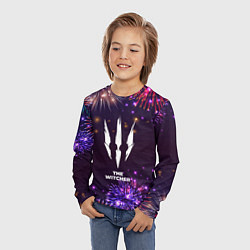 Лонгслив детский Праздничный The Witcher, цвет: 3D-принт — фото 2