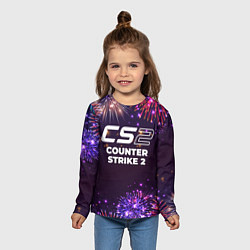 Лонгслив детский Праздничный Counter Strike 2, цвет: 3D-принт — фото 2