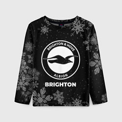 Лонгслив детский Снежный Brighton, цвет: 3D-принт