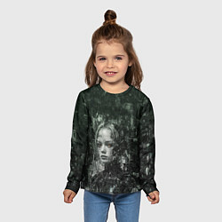 Лонгслив детский Андроид с кибернетическим паттерном, цвет: 3D-принт — фото 2