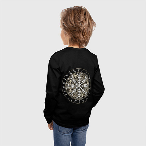 Детский лонгслив Верховный Один и шлем ужаса / 3D-принт – фото 4