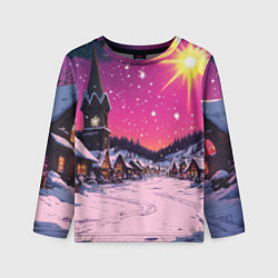 Лонгслив детский Закат рождества, цвет: 3D-принт
