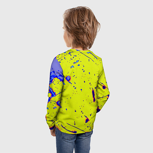 Детский лонгслив Monster energy краски / 3D-принт – фото 4