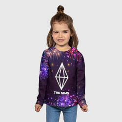 Лонгслив детский Праздничный The Sims, цвет: 3D-принт — фото 2