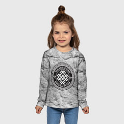 Лонгслив детский Белобог - слава роду, цвет: 3D-принт — фото 2