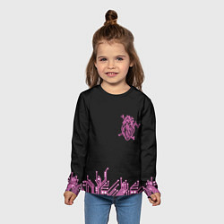 Лонгслив детский Киберсердце, цвет: 3D-принт — фото 2