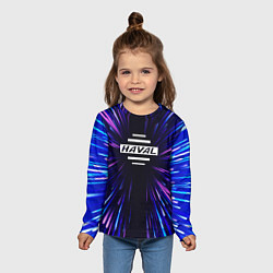 Лонгслив детский Haval neon energy, цвет: 3D-принт — фото 2