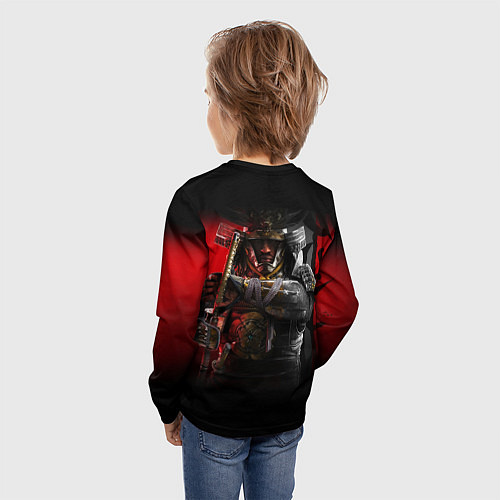 Детский лонгслив Ассасинс Крид Тени / 3D-принт – фото 4