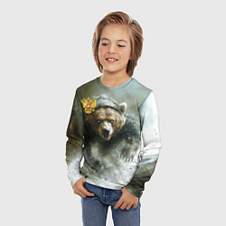 Лонгслив детский Медвежья доблесть, цвет: 3D-принт — фото 2