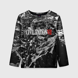 Лонгслив детский Civilization VII, цвет: 3D-принт