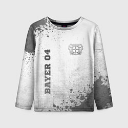 Детский лонгслив Bayer 04 - white gradient вертикально