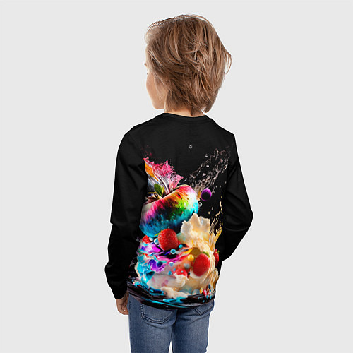 Детский лонгслив Все дуреют с этого десерта / 3D-принт – фото 4