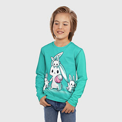 Лонгслив детский Кролик мама, цвет: 3D-принт — фото 2