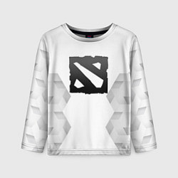 Лонгслив детский Dota white poly, цвет: 3D-принт