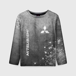 Детский лонгслив Mitsubishi - grey gradient вертикально