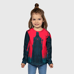 Лонгслив детский Фигура в чёрном, цвет: 3D-принт — фото 2