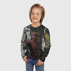 Лонгслив детский Spider man night, цвет: 3D-принт — фото 2