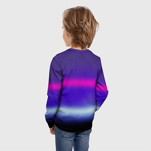 Детский лонгслив Baby capybara - cyberpunk / 3D-принт – фото 4