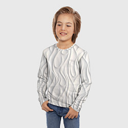 Лонгслив детский Рельефный узор, цвет: 3D-принт — фото 2