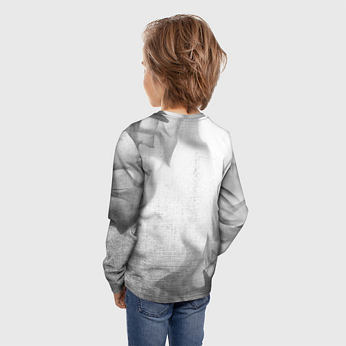 Детский лонгслив Mini - white gradient / 3D-принт – фото 4