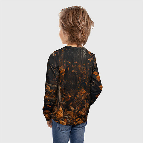 Детский лонгслив Медведь в лесной чаще / 3D-принт – фото 4