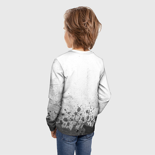 Детский лонгслив Tesla - white gradient посередине / 3D-принт – фото 4