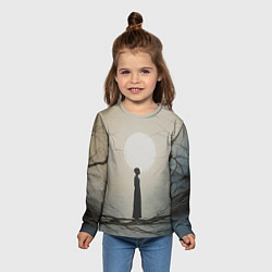 Лонгслив детский Минималистичный сюрреализм, цвет: 3D-принт — фото 2