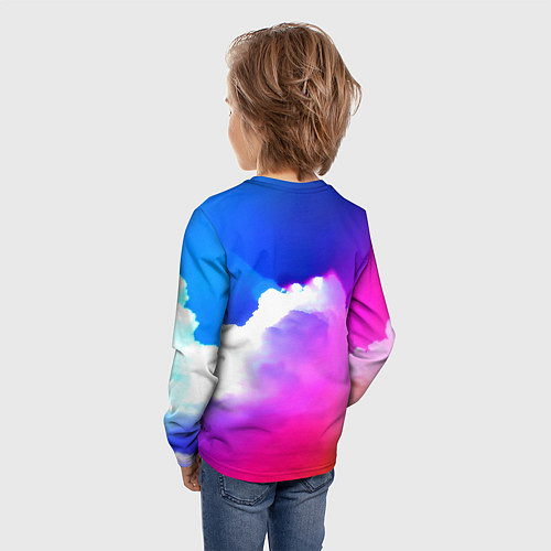 Детский лонгслив Portal закат / 3D-принт – фото 4