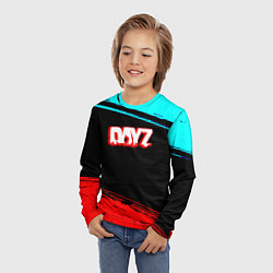 Лонгслив детский Dayz neon color, цвет: 3D-принт — фото 2