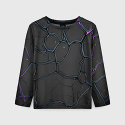 Лонгслив детский Плита хай-тек текстура, цвет: 3D-принт