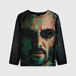 Лонгслив детский Matrix - Keanu Reeves, цвет: 3D-принт