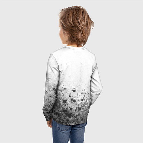 Детский лонгслив Stray - white gradient посередине / 3D-принт – фото 4