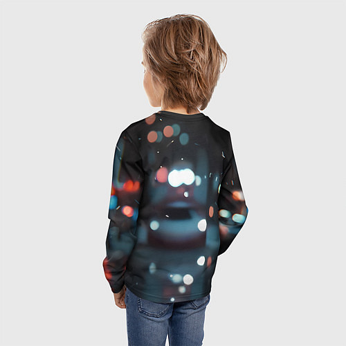 Детский лонгслив Человек-паук и вспышки света / 3D-принт – фото 4