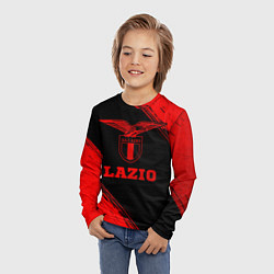 Лонгслив детский Lazio - red gradient, цвет: 3D-принт — фото 2