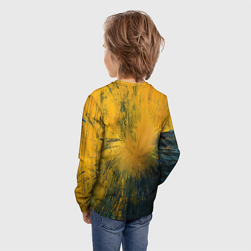 Детский лонгслив Бэтмен нарисованный кистью / 3D-принт – фото 4