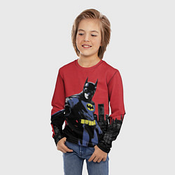 Лонгслив детский Бэтмен показывает класс, цвет: 3D-принт — фото 2