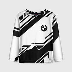 Лонгслив детский BMW geometry black, цвет: 3D-принт
