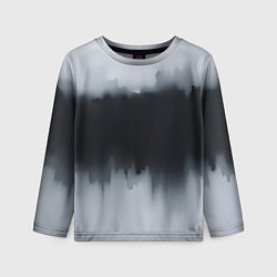 Лонгслив детский Разводы черной краски, цвет: 3D-принт