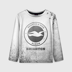 Лонгслив детский Brighton - white gradient, цвет: 3D-принт