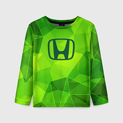 Лонгслив детский Honda green poly, цвет: 3D-принт