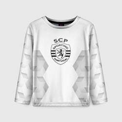 Лонгслив детский Sporting white poly, цвет: 3D-принт