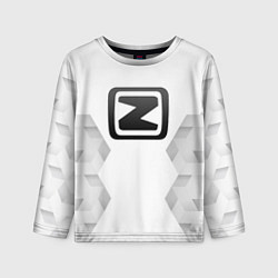 Лонгслив детский Zotye white poly, цвет: 3D-принт