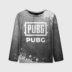 Лонгслив детский PUBG - grey gradient, цвет: 3D-принт