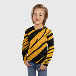 Лонгслив детский Тигровый раскрас, цвет: 3D-принт — фото 2