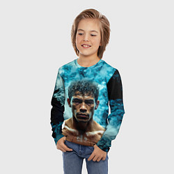 Лонгслив детский Артуро Гатти в дыму, цвет: 3D-принт — фото 2