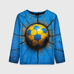 Детский лонгслив Гандбольный мяч на синем