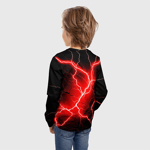 Детский лонгслив Lightning / 3D-принт – фото 4